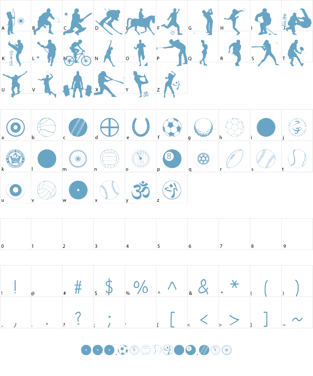 SPORT RELIEF Font Character